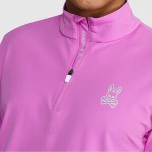 Psycho‎ Bunny MENS TATTON 1/4 ZIP LAYERING MOCK Size XXL